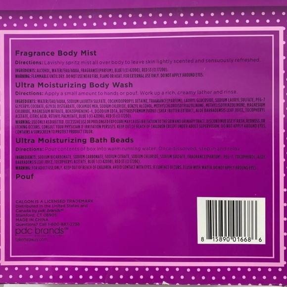 CALGON Tahitian Orchid Gift Set NWT - Picture 4 of 4